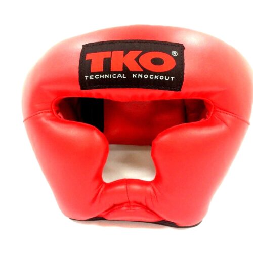 TKO Boxing Head Guard Protector Adult Red