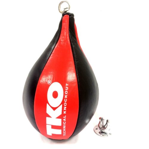 TKO Leather Boxing Speed Bag Punching Ball With Swivel Training Size L