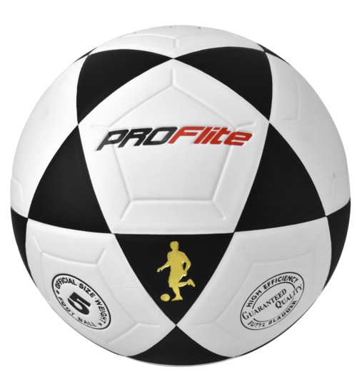 Proflite FBL Soccer Ball Size 5 Black White