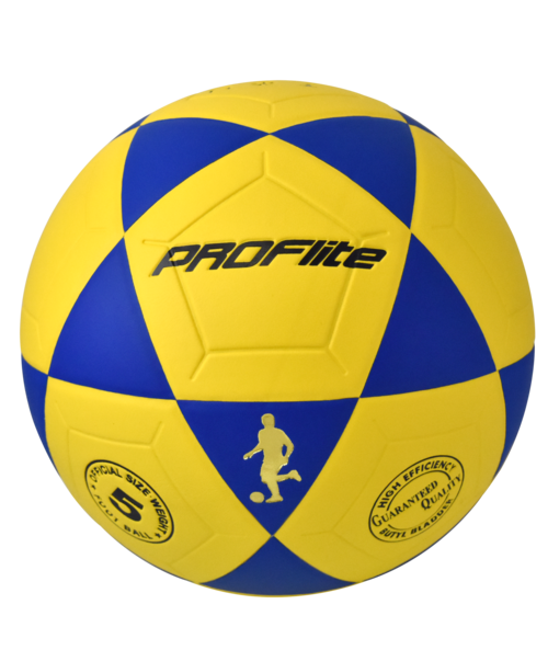 Proflite FBL Soccer Ball Size 5 Yellow Blue