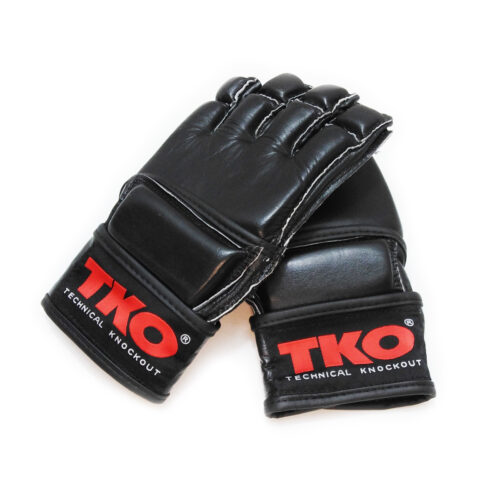 TKO Boxing Gloves MMA Punching Mitts Black Size L