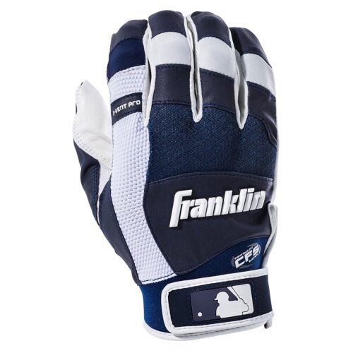 Franklin Sports MLB X Vent Pro Batting Gloves White Navy Youth