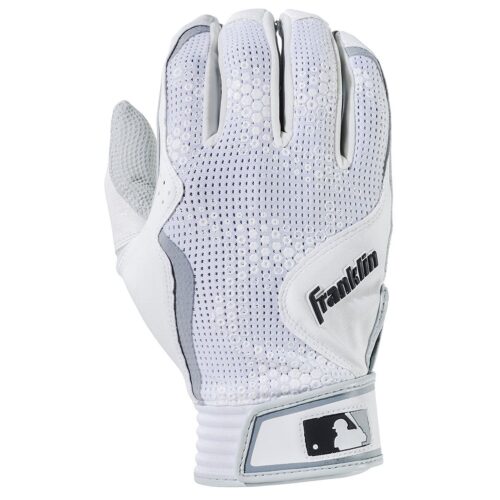 Franklin Sports MLB Freeflex Series Batting Gloves White White Youth