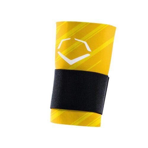 EvoShield MLB Speed Stripe Wrist Guard with Strap Yellow X-Large