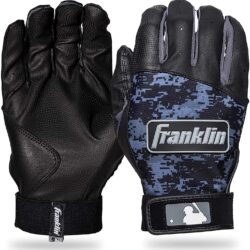 Franklin Digitek Youth Batting Gloves Black Black Pair