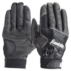 Franklin 2nd Skinz Batting Gloves Adult Pair Black/Black