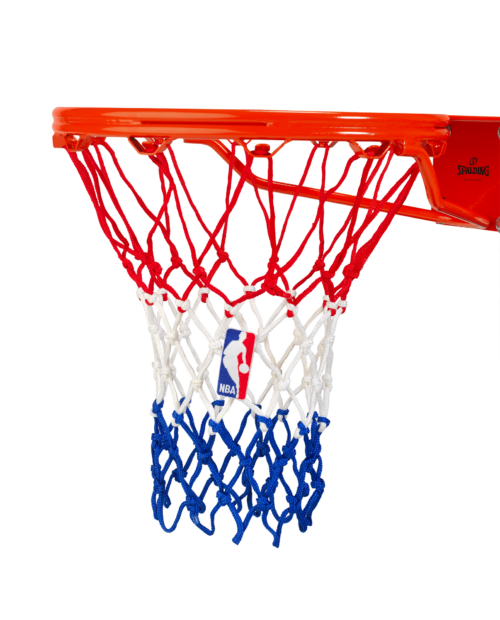Spalding heavy duty basketball net red white blue