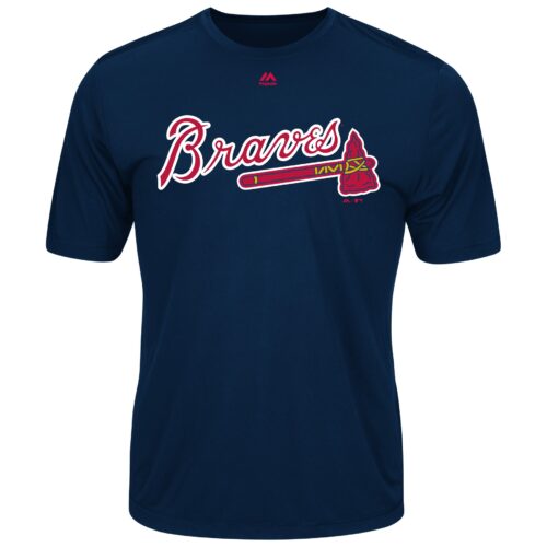 Majestic MLB Braves Youth Evolution Tee T-Shirt Size L