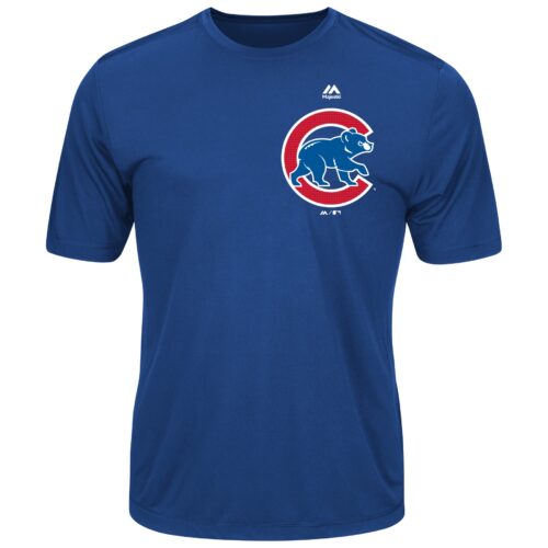 Majestic MLB Cubs Adult Evolution Tee T-Shirt Size Large