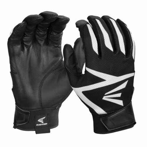 Easton Z3 Hyperskin Adult Batting Gloves Black Pair