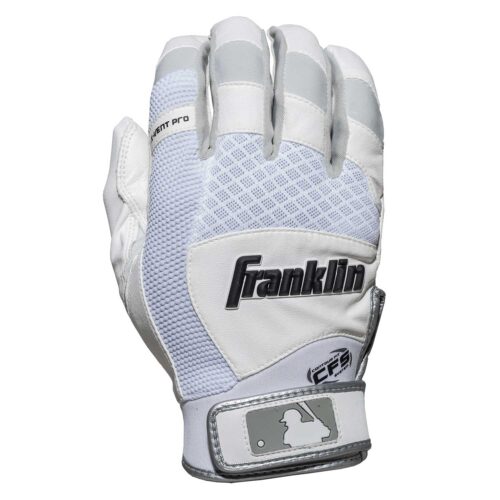 Franklin Sports X-Vent Pro Batting Gloves White Adult Small