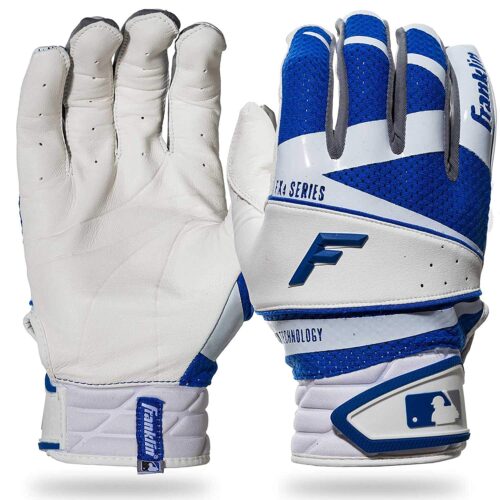Franklin Batting Gloves Freeflex Pro White Royal Size M Youth