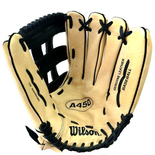 Wilson A450 Genuine Leather Softball Glove Adult 13 Inches RHT