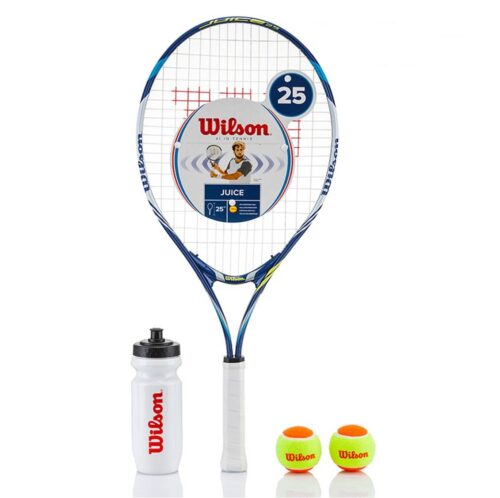 Wilson Juice Junior Tennis Racket Starter Set 25 - 3 7/8 Inches Blue