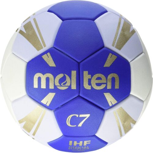Molten H1C3500-BW Game Handball Ball Blue/White/Gold Size 1