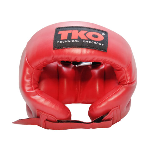 TKO Boxing Head Guard Protector Adult Red