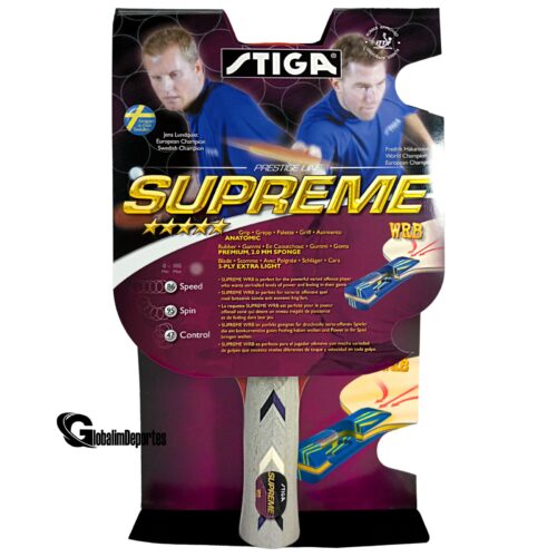 STIGA Supreme Performance-Level Table Tennis Racket made with ITTF Approved