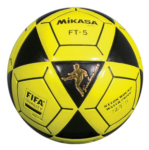 Mikasa FT5 Goal Master Soccer Ball Size 5 Official FootVolley Ball Black-Yellow