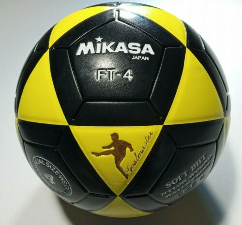 Mikasa FT4 Goal Master Soccer Ball Size 4 Yellow Black