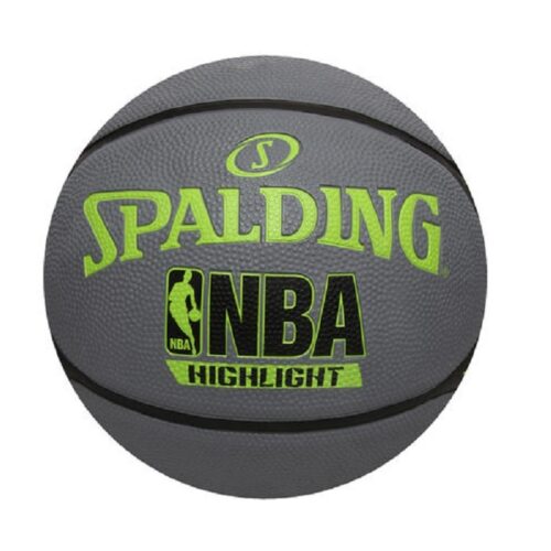 Spalding Highlight Green-Gray Basketball RBR Size 29.5"