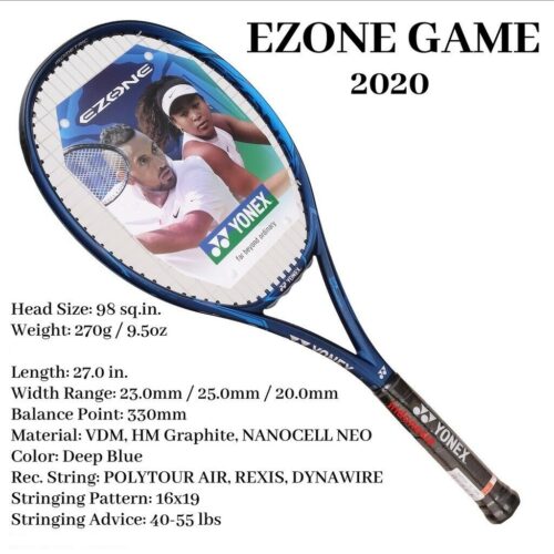 Yonex Ezone Game Tennis Racquet 270g 4 1/8 Inches