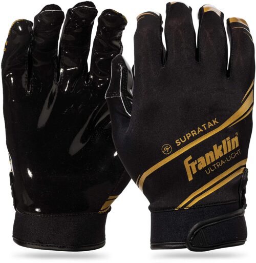 Franklin Football Supratak Receiver Gloves Adult Grip Premium Size Medium