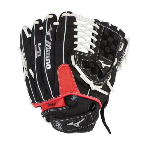 Mizuno Prospect Paraflex Youth Baseball Glove 11.5 Inches RHT Black-Red