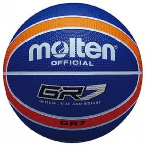 Molten BGR7 Rubber Basketball Size 7 - 29.5" Navy Orange