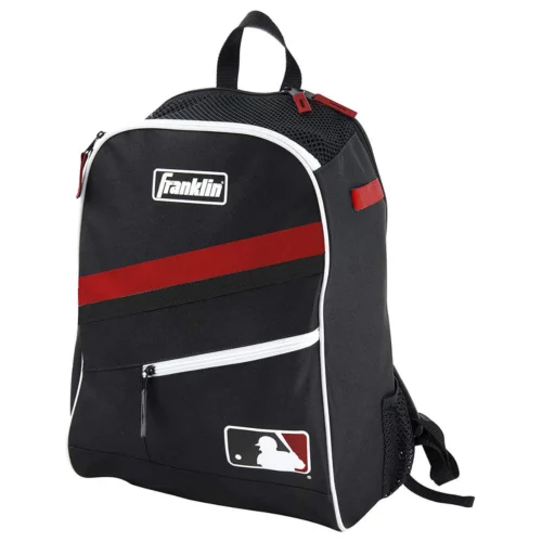 Franklin Backpack child Baseball, T-Ball bag red_black