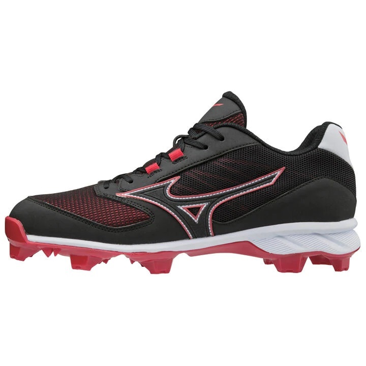 Mizuno Dominant TPU Molded - Adult Baseball Cleat Red Size 11.5