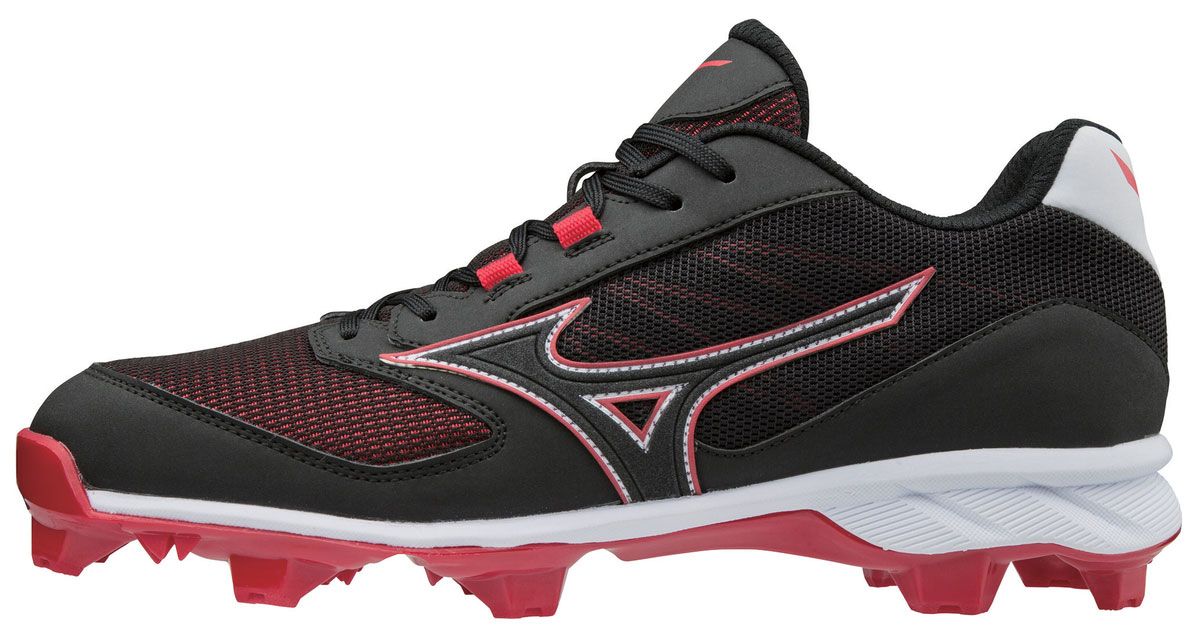 Mizuno Dominant TPU Molded - Adult Baseball Cleat Red Size 11.5 - Image 2