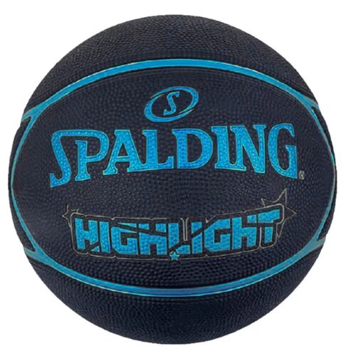 Spalding Highlight Basketball Black/Blue Size 7 - 29.5"