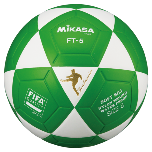 Mikasa FT5 Goal Master Soccer Ball Size 5 Official FootVolley Ball white/green
