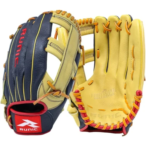 Runic Leather Softball Glove H Web 13 inches for Right Handed Throw