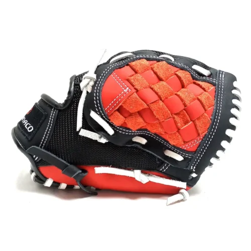 Tamanaco JP3 Youth Baseball Glove Mesh-Serie 11 Inches, Black/Red