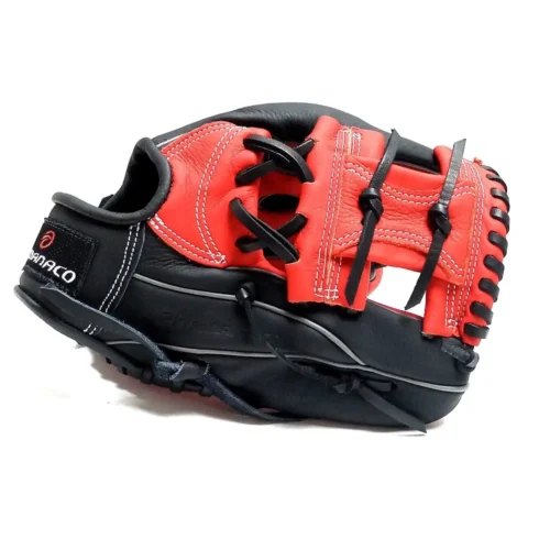 Tamanaco ST1152 Baseball Glove 11.5 Inches Youth Red w/Black Laces
