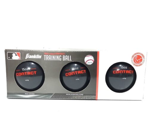 Franklin Contact Weighted Training Baseball Ball 15oz - 3PK
