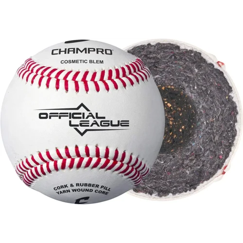 Champro official 9" Leather Youth Baseballs 6 box