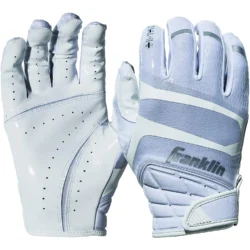 Franklin Football Receiver Gloves Extra-Grip Premium Youth White