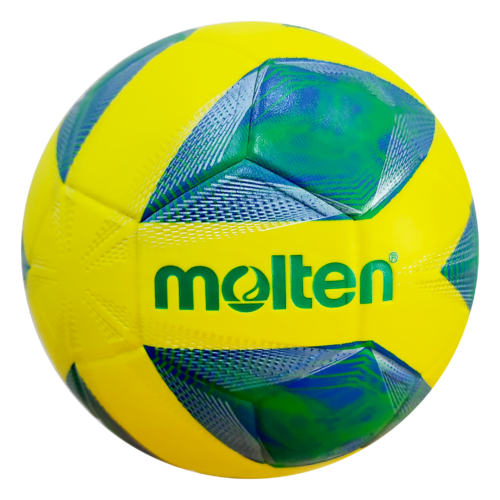 Molten Vantaggio F9A1500 Laminated PVC Futsal Ball, Blue-Lime size 4