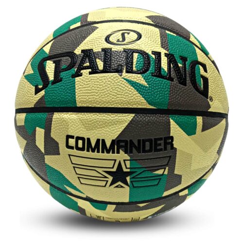 Spalding Commander Poly, Premium Rubber Indoor and Outdoor Basketball, Size 7