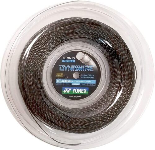 YONEX Dynawire 16/1.30 Tennis String Reel, 200m/656feet Black