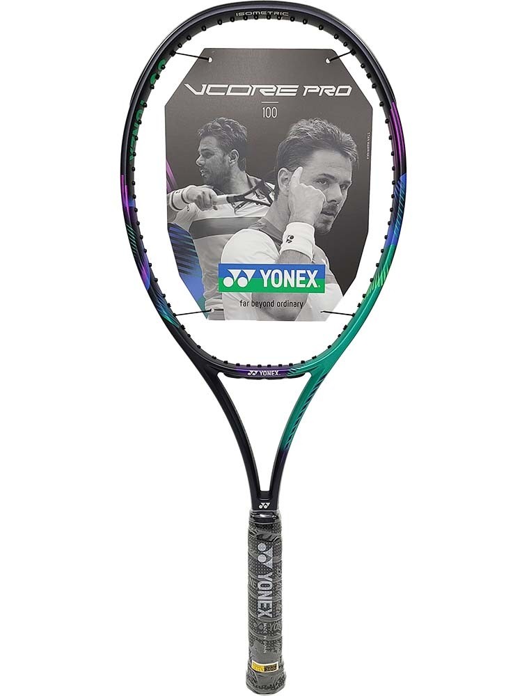 YONEX VCORE PRO 100 300g Tennis Racquet Green/Purple 4 3/8