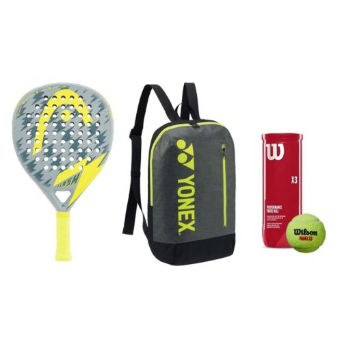 HEAD Flash Padel/Pro Padel Racquet With Bag and Balls