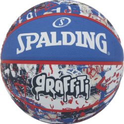 Spalding Graffiti Rubber Basketball Official Full Size 7 (Blue-Red)