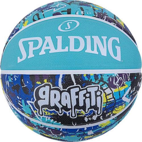 Spalding Graffiti Rubber Basketball Multicolor, sky-blue Size 7