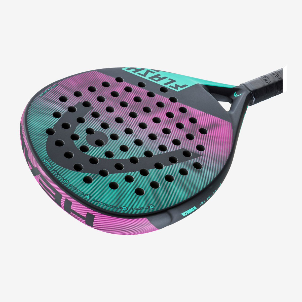 HEAD FLASH Padel Racquet Mint/Pink 2023 - Image 4