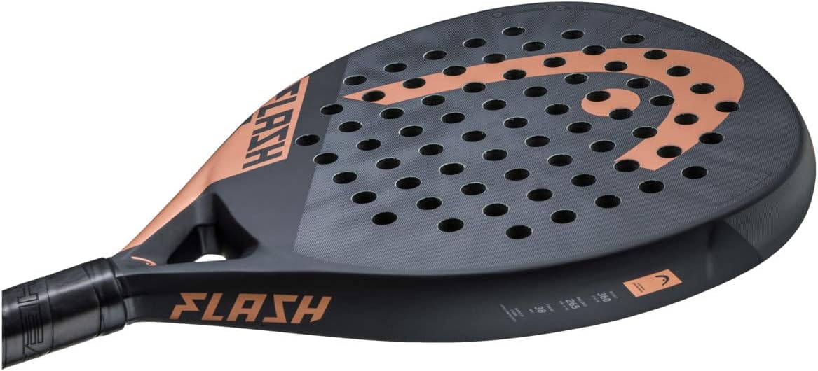 HEAD FLASH Padel Racquet Coal/Grey 2023 - Image 5
