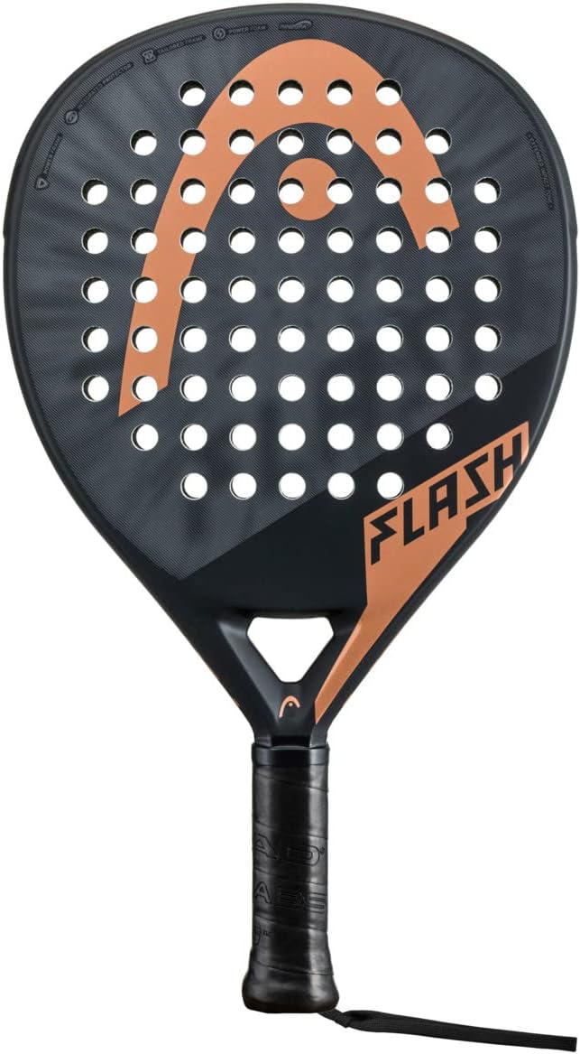 HEAD FLASH Padel Racquet Coal/Grey 2023 - Image 2