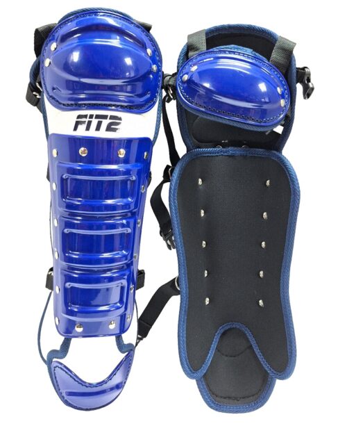 FIT2 Baseball Softball Leg Guards Adult 16 Inches Blue